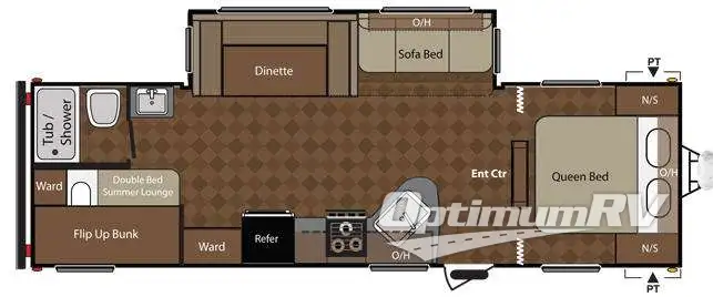 2015 Keystone Summerland 2800BHGS Floorplan Photo