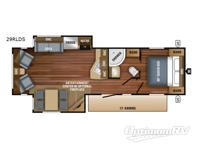 2018 Jayco Jay Flight 29RLDS Floorplan Photo
