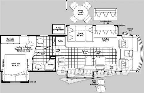 2006 Winnebago Adventurer 35A Floorplan Photo
