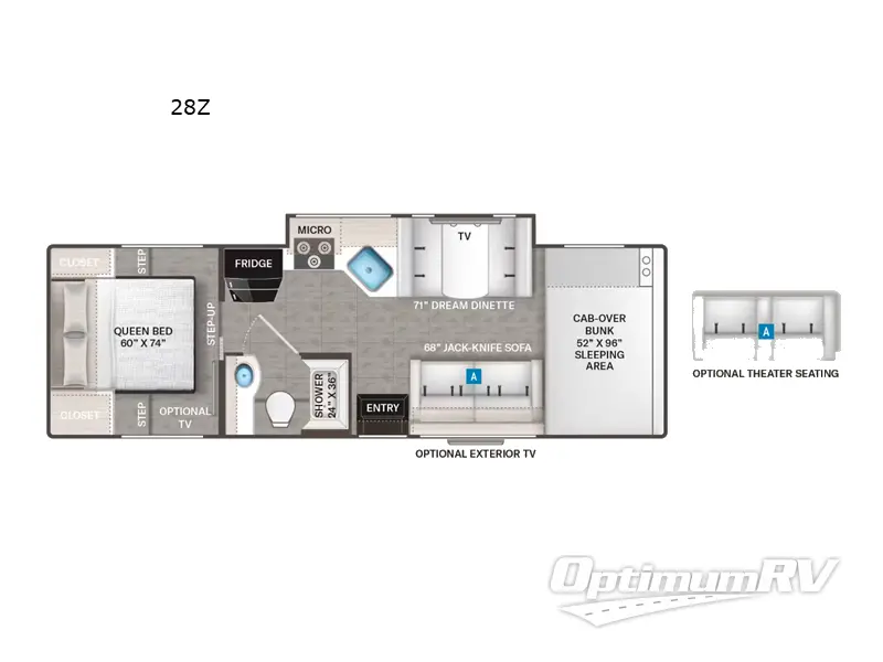 2023 Thor Chateau 28Z Floorplan Photo
