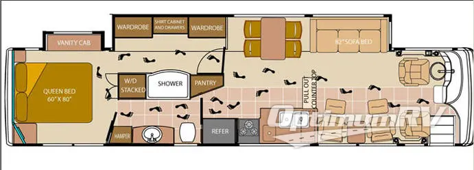 2007 Alfa Leisure See Ya! Gold Diesel 1008 Floorplan Photo