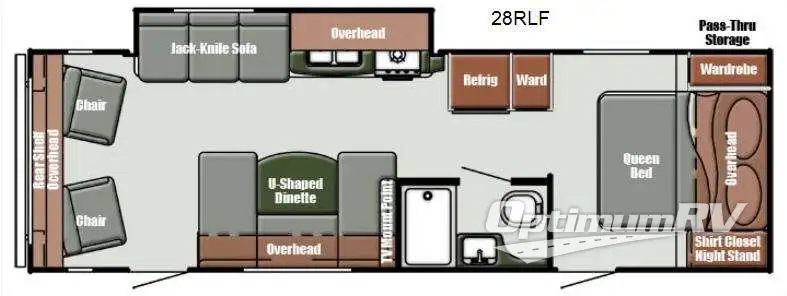 2014 Gulf Stream Gulf Breeze Ultra Lite 28 RLF Floorplan Photo