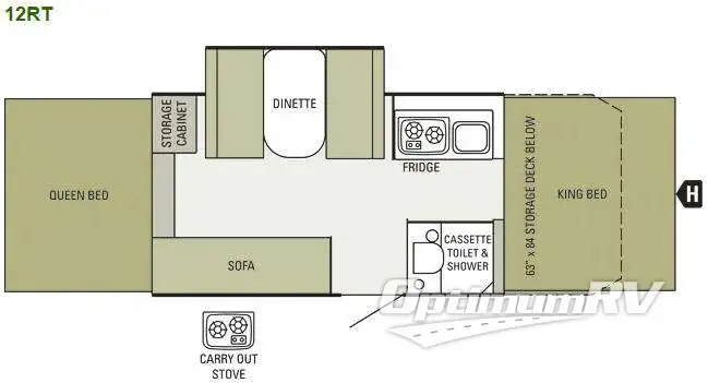 2014 Starcraft Comet 12RT Floorplan Photo