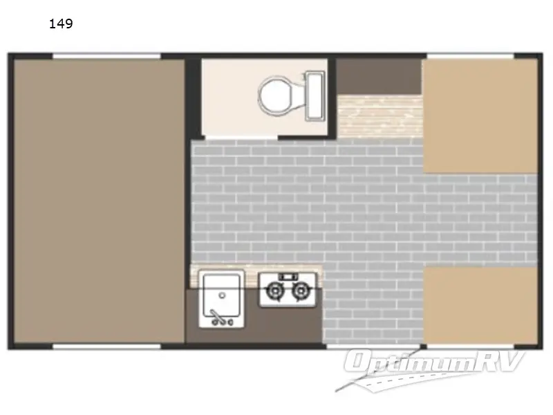 2022 Sunset Park Sunray Classic 149 RV Floorplan Photo