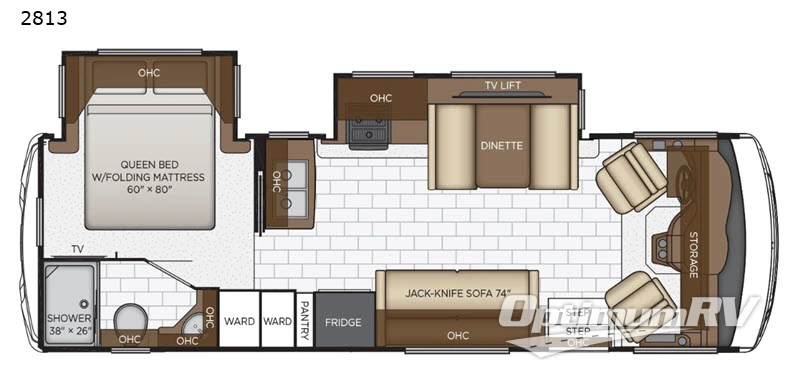 2020 Newmar Bay Star Sport 2813 Floorplan Photo