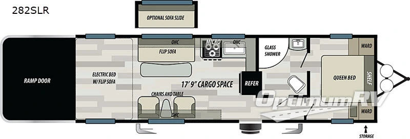 2020 Forest River Sandstorm 282SLR RV Floorplan Photo