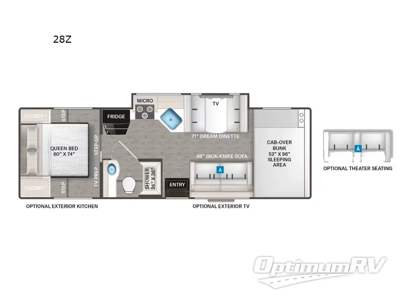 2025 Thor Four Winds 28Z Floorplan Photo