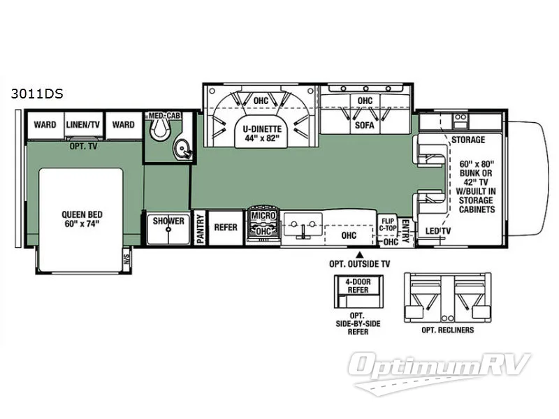 2017 Forest River Forester 3011DS Ford Floorplan Photo