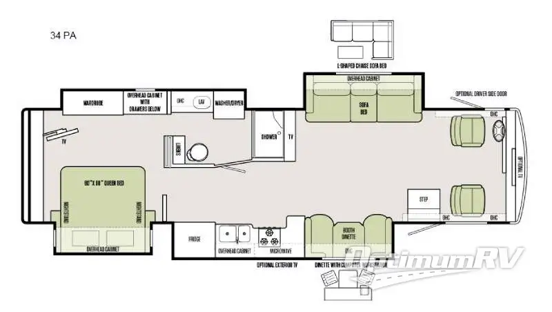 2016 Tiffin Allegro 34 PA RV Floorplan Photo