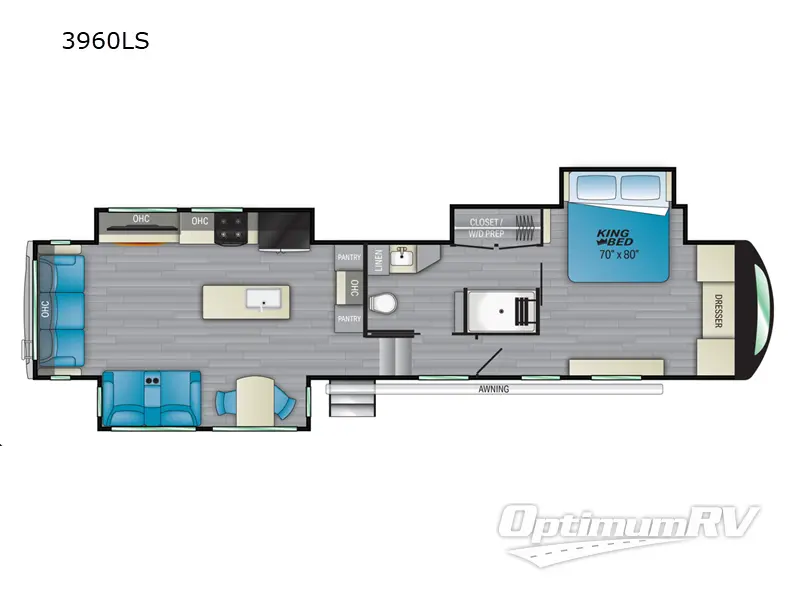 2022 Heartland Bighorn 3960LS Floorplan Photo
