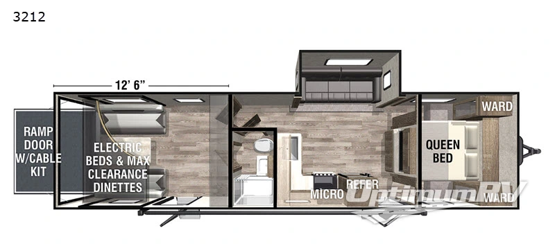 2020 Forest River XLR Hyper Lite 3212 RV Floorplan Photo