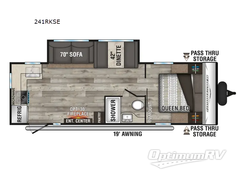 2022 KZ Sportsmen SE 241RKSE RV Floorplan Photo