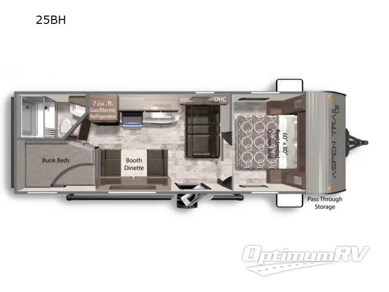 2022 Dutchmen Aspen Trail LE 25BH Floorplan Photo