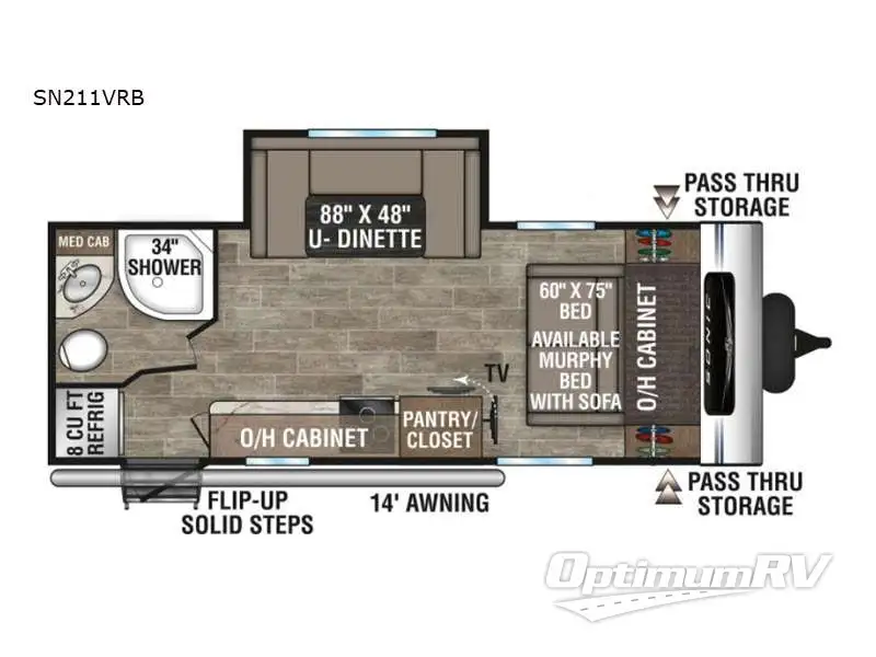 2021 Venture Sonic SN211VRB Floorplan Photo