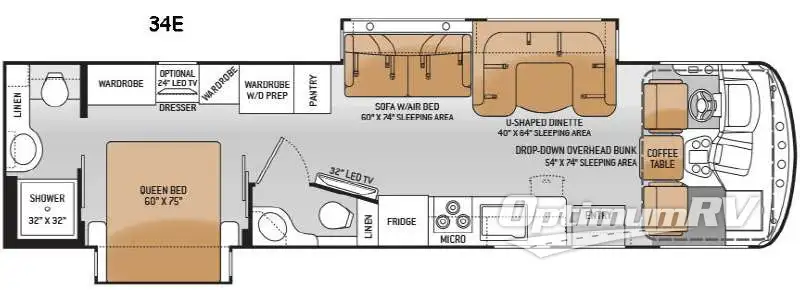 2015 Thor Windsport 34E Floorplan Photo