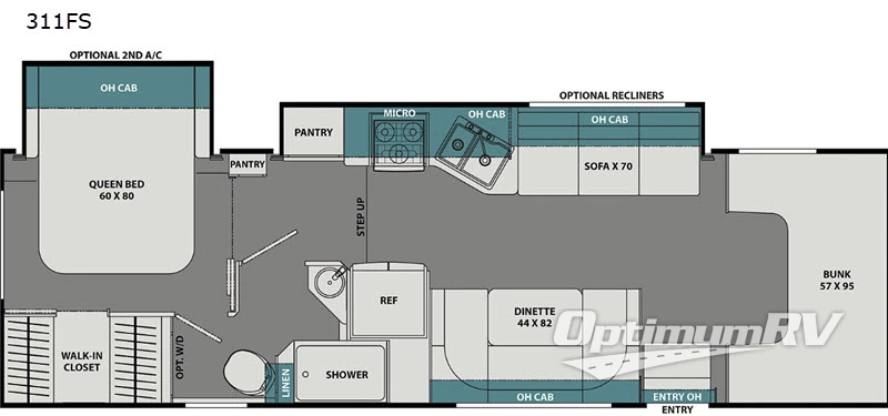 2021 Coachmen Leprechaun 311FS Ford 450 Floorplan Photo