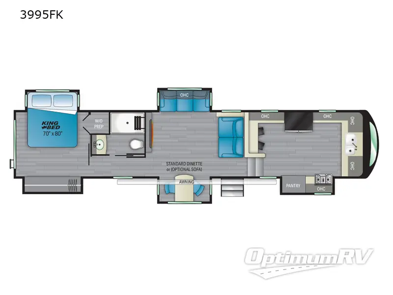 2021 Heartland Bighorn 3995FK RV Floorplan Photo