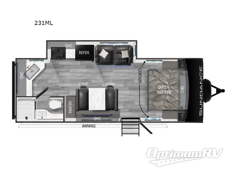 2023 Heartland Sundance Ultra Lite 231ML RV Floorplan Photo