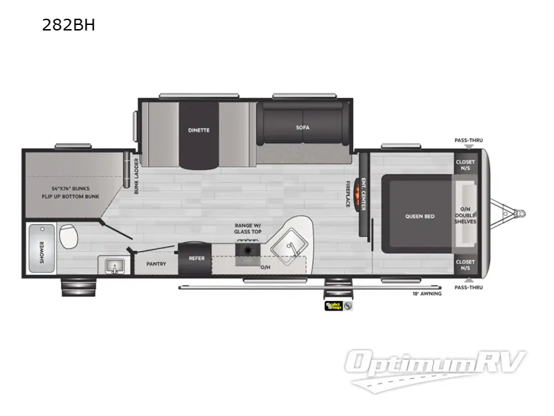 2022 Keystone Springdale 282BH Floorplan Photo