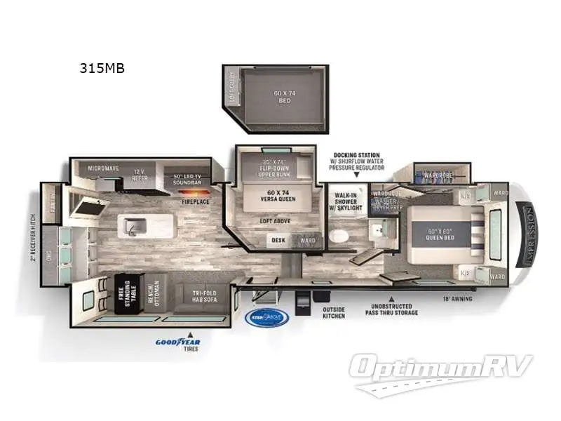 2021 Forest River Impression 315MB Floorplan Photo