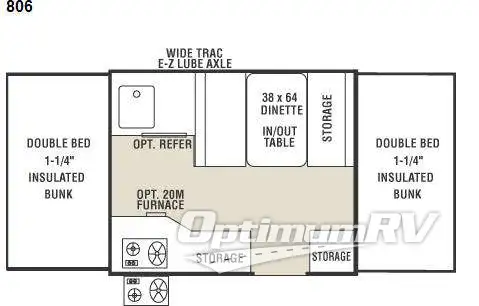 2008 Coachmen Clipper Sport 806 Floorplan Photo