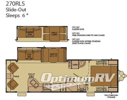 2008 Fleetwood Terry 270RLS Floorplan Photo