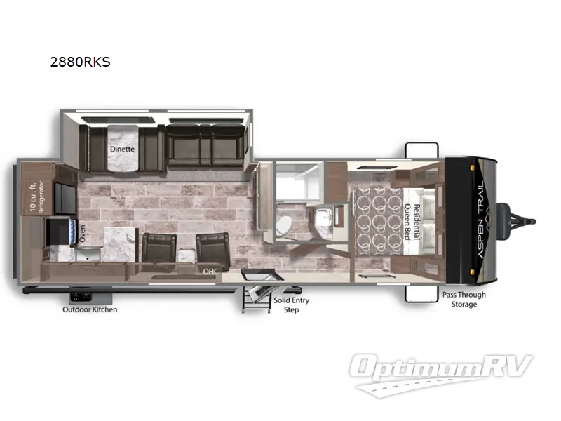 2024 Dutchmen Aspen Trail 2880RKS RV Floorplan Photo