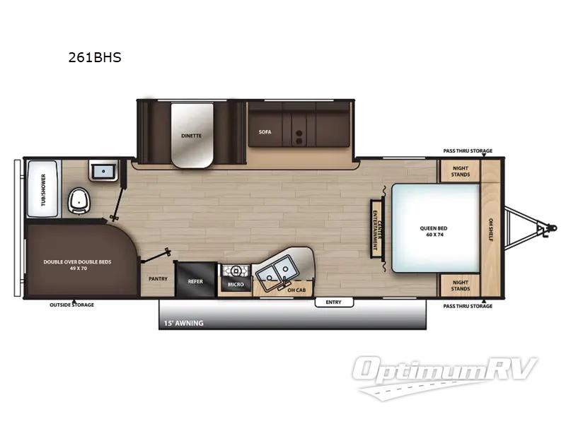 2023 Coachmen Catalina Summit Series 8 261BHS Floorplan Photo