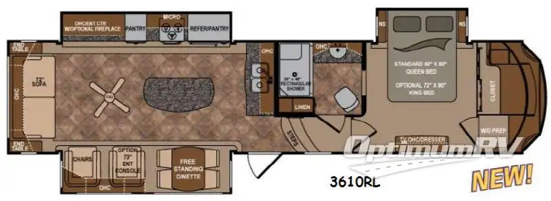 2014 Dutchmen Infinity 3610RL Floorplan Photo