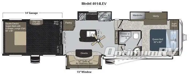 2011 Keystone Raptor 4014 Floorplan Photo
