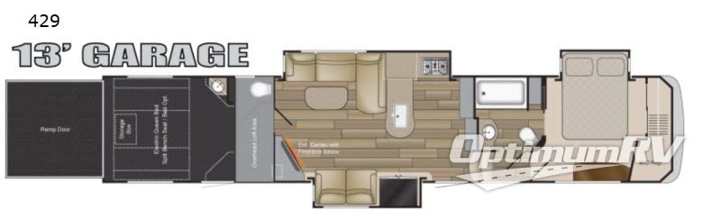 2018 Heartland Road Warrior 429 RV Floorplan Photo