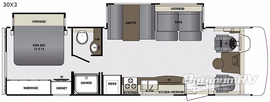 2017 Forest River Georgetown 3 Series 30X3 Floorplan Photo