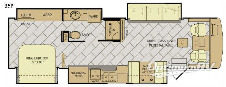 2017 Fleetwood Bounder 35P Floorplan Photo