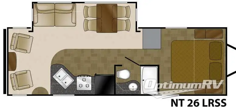 2014 Heartland North Trail 26LRSS King Floorplan Photo