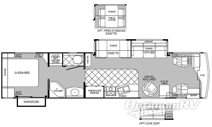 2000 Fleetwood Discovery 37V Floorplan Photo