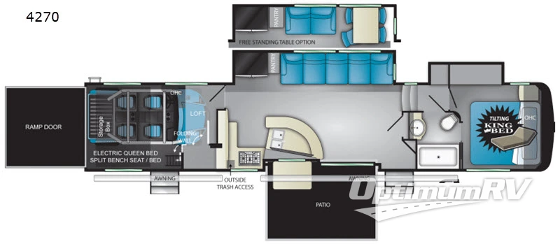 2019 Heartland Cyclone 4270 Floorplan Photo