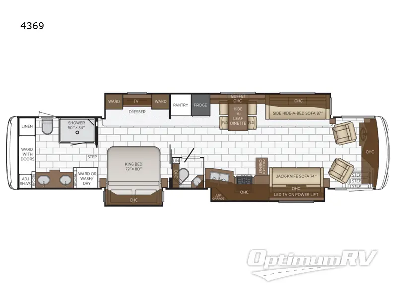 2022 Newmar Ventana 4369 Floorplan Photo