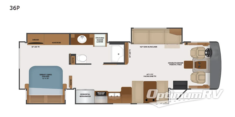 2019 Fleetwood Southwind 36P Floorplan Photo