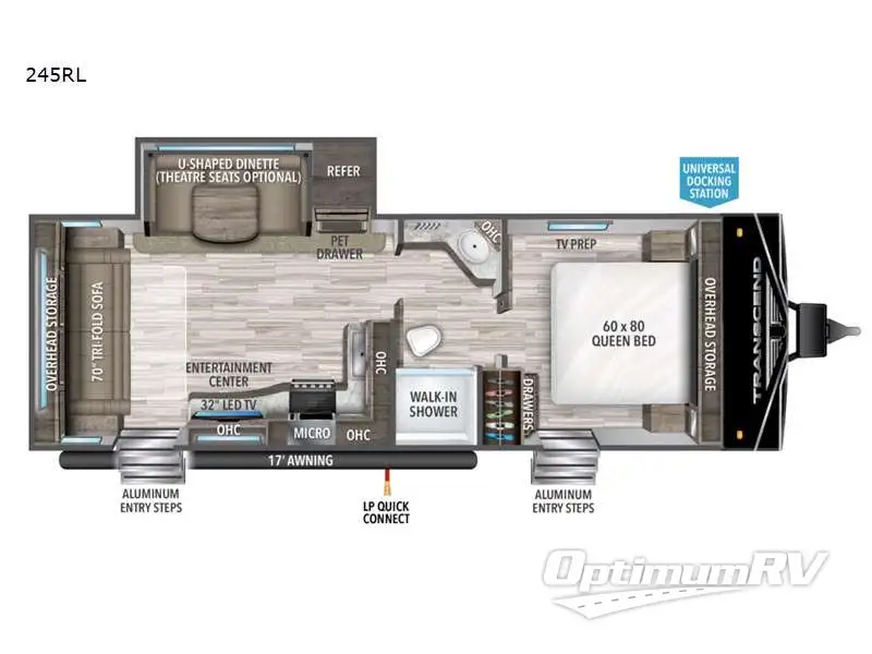2022 Grand Design Transcend Xplor 245RL Floorplan Photo