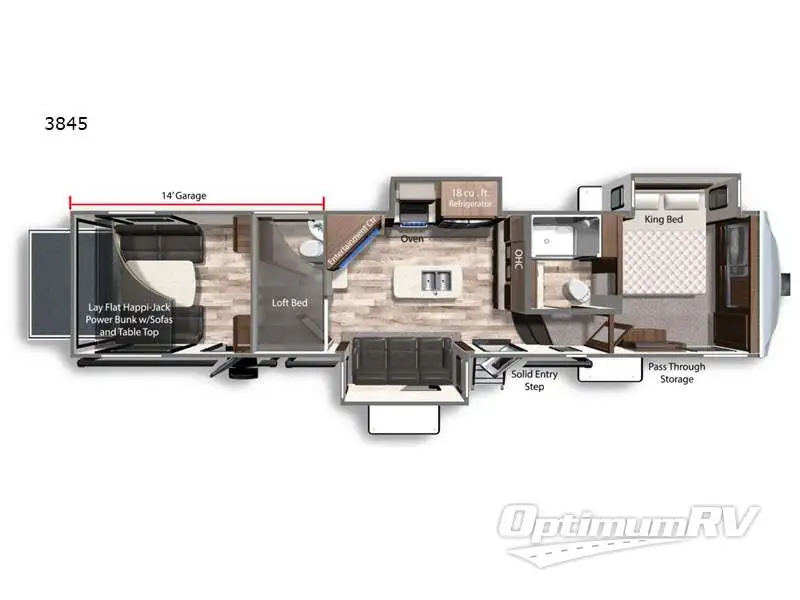 2022 Dutchmen Voltage 3845 Floorplan Photo