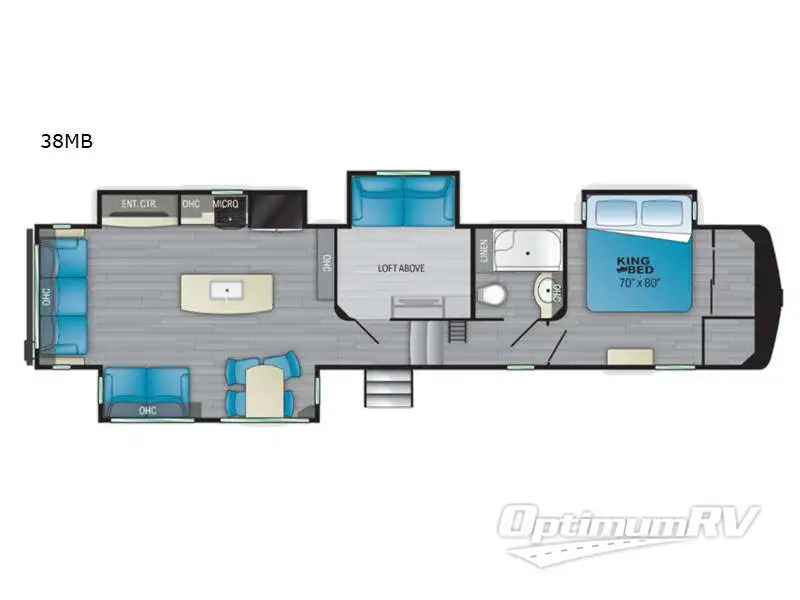 2022 Heartland ElkRidge 38MB Floorplan Photo