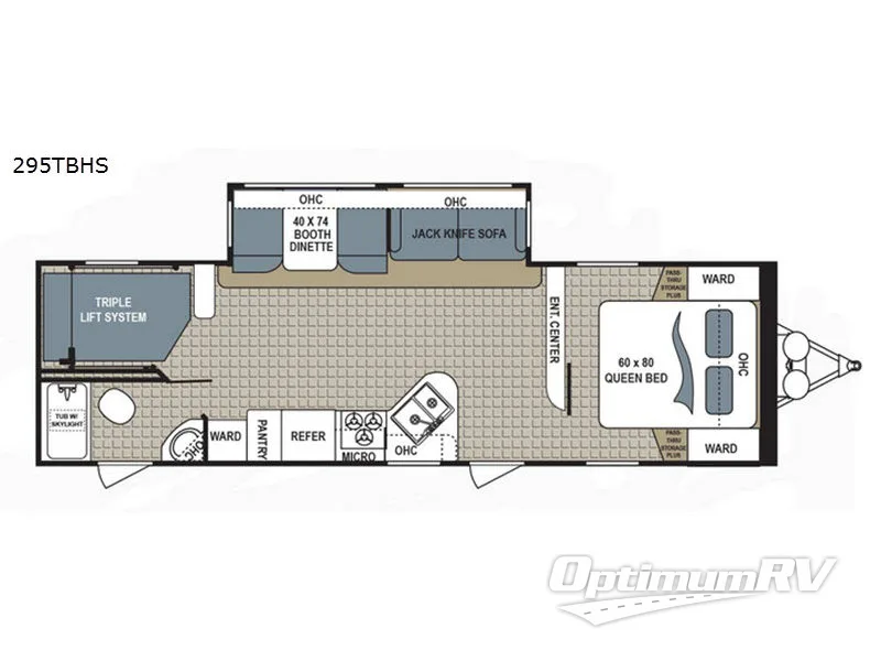 2017 Dutchmen Kodiak Ultimate 295TBHS Floorplan Photo