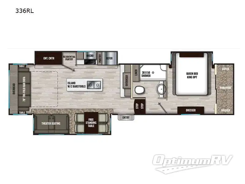 2022 Shasta Phoenix 336RL Floorplan Photo