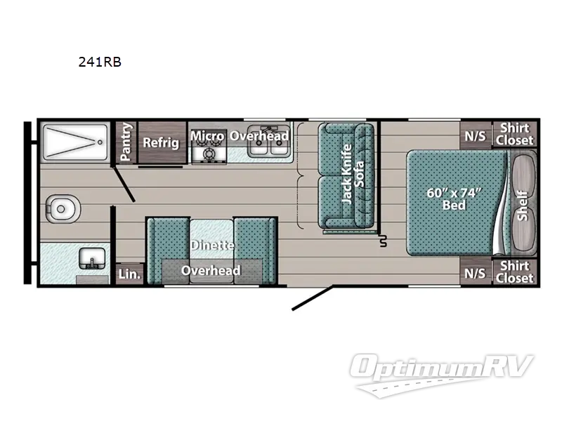 2022 Gulf Stream Ameri-Lite Ultra Lite 241RB RV Floorplan Photo