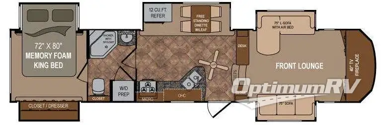 2013 Dutchmen Infinity 3750FL Floorplan Photo