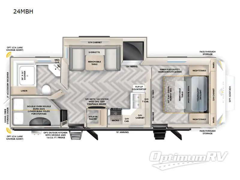 2023 Ember Touring Edition 24MBH RV Floorplan Photo