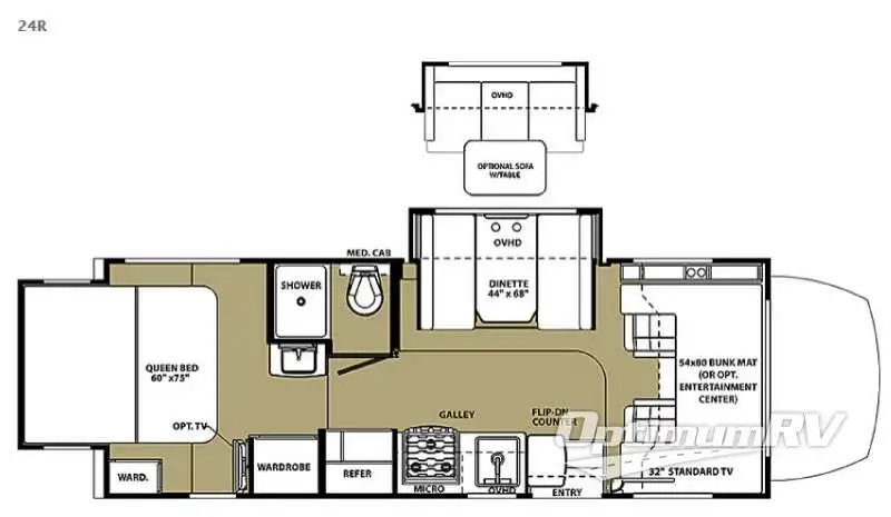 2015 Forest River Solera 24R RV Floorplan Photo