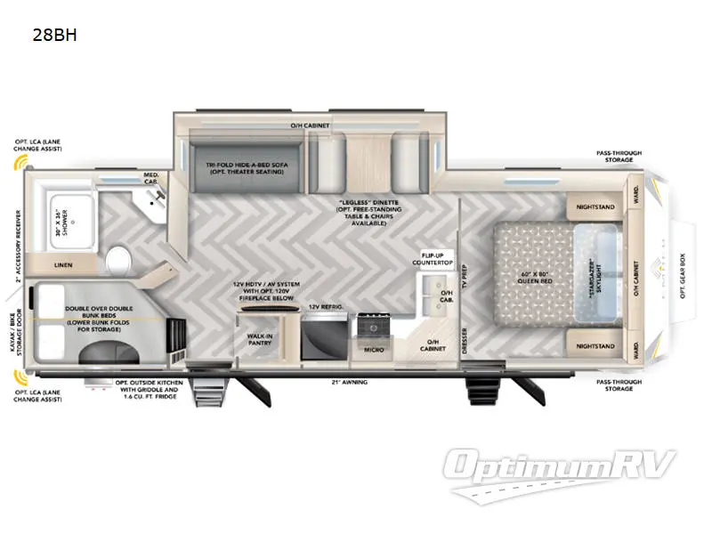 2023 Ember Touring Edition 28BH RV Floorplan Photo