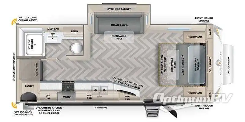 2023 Ember Touring Edition 21MRK RV Floorplan Photo