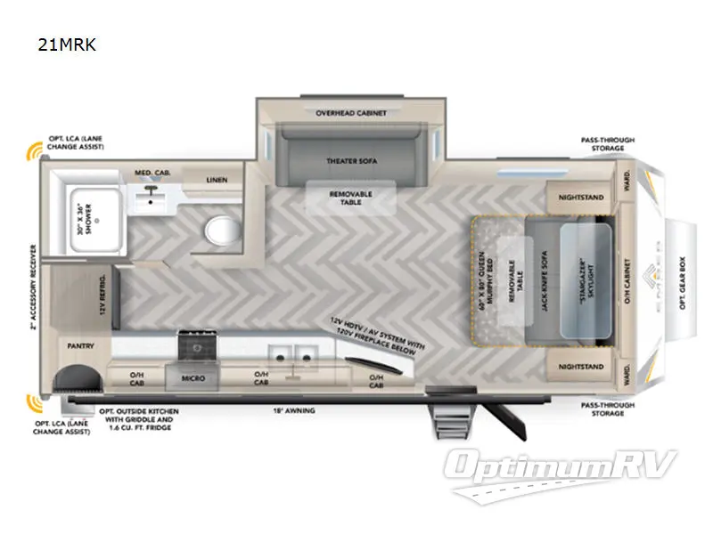 2023 Ember Touring Edition 21MRK RV Floorplan Photo